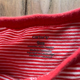 Red Stripe Romper | 6-9 mo | Carter's