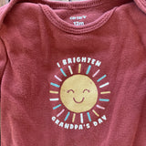 I Brighten Grandpa's Day Onesie | 9-12 mo | Carter's