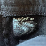 Black Drawstring Shorts | 9-12 mo | Cat & Jack
