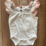 Flower Ruffled Onesie | 6-9 mo | Rachel Zoe