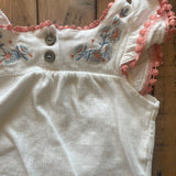 Flower Ruffled Onesie | 6-9 mo | Rachel Zoe