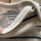 Organic Striped Short Sleeve Onesie | Gerber