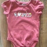 Pink Loved Onesie | 6-9 mo | Garanimals