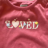 Pink Loved Onesie | 6-9 mo | Garanimals