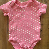 Pink Polkadots Onesie | 6-9 mo