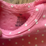 Pink Polkadots Onesie | 6-9 mo