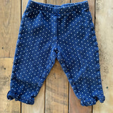 Blue Polkadot Leggings | 6-9 mo