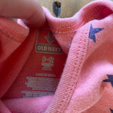 Pink Stars Romper | 6-9 mo | Old Navy