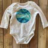 White Onesie | 3-6 mo | Hurley