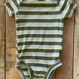 Olive Stripe Onesie | 3-6 mo | Carter's