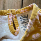 Yellow Floral Romper | 6-9 mo | Carter's