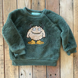 Monster Green Fleece Sweater | 3-6 mo | Pekkle
