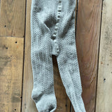Grey Cable Knit Tights