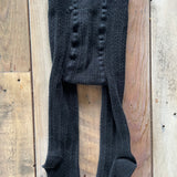Black Cable Knit Tights