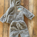 Little Dino Fleece Sweat Set | 3-6 mo | Coney Isle