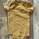 Stripe Mustard Onesie | 3-6 mo | Carter's