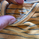 Stripe Mustard Onesie | 3-6 mo | Carter's