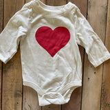 Heart Long Sleeve Onesie | 3-6 mo | Cat & Jack