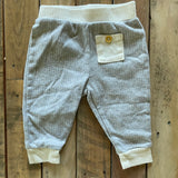 Grey Button Pants | 3-6 mo | Minibean