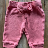 Pink Bow Pants | 3-6 mo