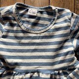 Blue & White Peplum Striped Top | 12-18 mo
