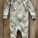 Hop Little Bunny Open Foot Zip Up Pajama | Modern Moments