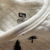 Quilted Long Sleeve Trees Onesie | HB