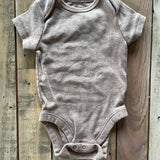 Beige Short Sleeve Onesie | Old Navy