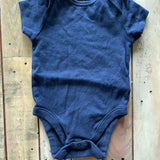 Navy Short Sleeve Onesie | Old Navy