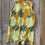 Geometric Pattern Romper | 9-12 mo | Tea