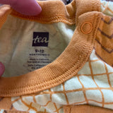 Geometric Pattern Romper | 9-12 mo | Tea