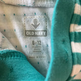 Turquoise Striped Romper | 9-12 mo | Old Navy