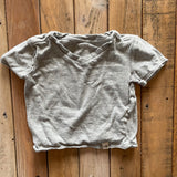 V-Neck Gray Shirt | 9-12 | Burt's Bees
