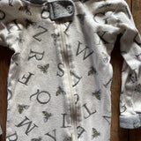 Alphabet Bee Zip Up Pajama | Burt's Bees