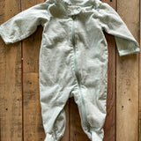 Light Green Zip Up Pajama | 0-3 mo | Carter's