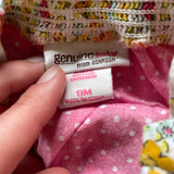 Floral & Polkadots Bubble Romper | 6-9 mo | Osh Kosh