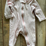 Pink Heart Zip Up Pajama | 0-3 mo | Carter's
