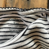 Black & White Stripe Long Sleeve Onesie | 0-3 mo | Carter's