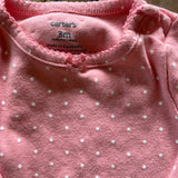 Pink Polkadot Long Sleeve Onesie | 0-3 mo | Carter's