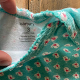 Bird & Heart Print Long Sleeve Onesie | 0-3 mo | Carter's