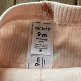 Pink Ribbed Firefly Pants | 6-9 mo | Carter's