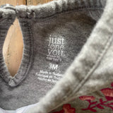 Grey Ruffle Top | 0-3 mo | Carter's