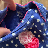 Blue and White Polkadot Onesie | 0-3 mo | Carter's