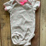 Gray Polkadot w/ Bow Onesie | 0-3 mo | Carter's
