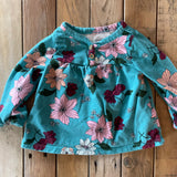 Blue Floral Long Sleeve | 6-9 months | Carter's