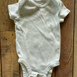 Plain White Onesie | 0-3 mo | Carter's
