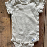Plain White Onesie | 0-3 mo | Gerber