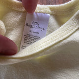 Plain Yellow Onesie | 0-3 mo | Little Beginnings