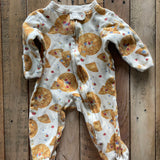 Waffles Snug Zip Up Pajama | 0-3 mo | Burt's Bees