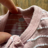 Pink Stripe Ruffle Romper | newborn | Cloud Island